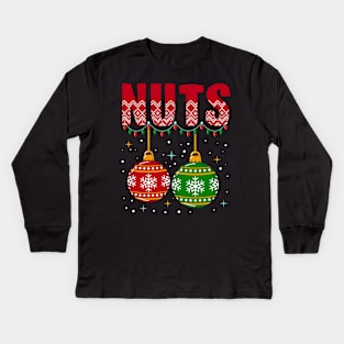 Chestnuts Matching Family Funny Chest Nuts Christmas Couple Kids Long Sleeve T-Shirt